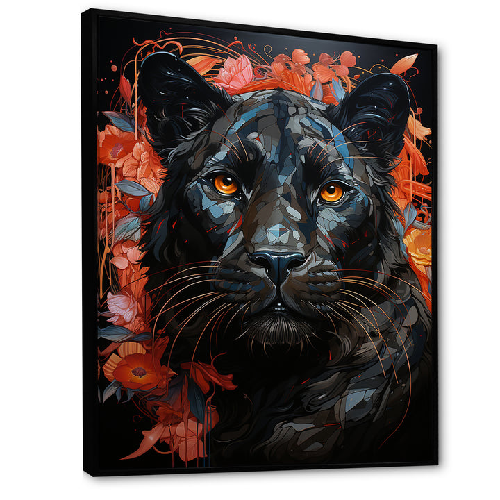 Graffiti Urban Panther Presence - Panther Canvas Wall Art