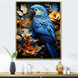 Blue Parrot Paradise - Blue Parrot Wall Art
