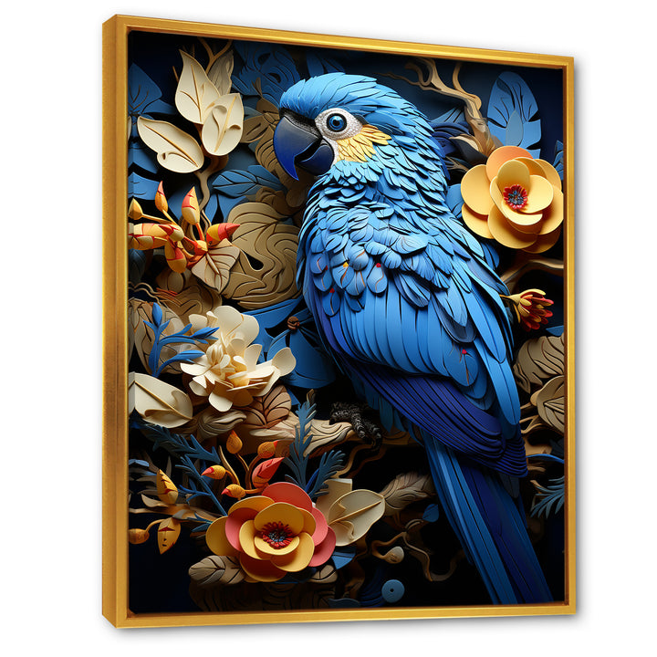 Blue Parrot Paradise - Blue Parrot Wall Art