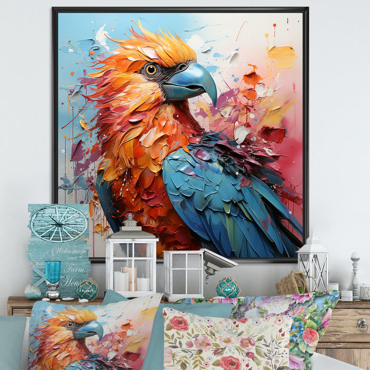 Parrots Colorful Encounters - Parrot Bedroom Wall Art