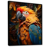 Yellow Parrots Golden Conversations - Parrot Bedroom Wall Art