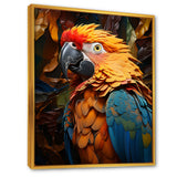 Yellow Parrots Golden Conversations - Parrot Bedroom Wall Art