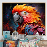 Yellow And Orange Vibrant Parrot Paradox - Parrot Wall Decor