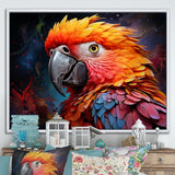 Yellow And Orange Vibrant Parrot Paradox - Parrot Wall Decor