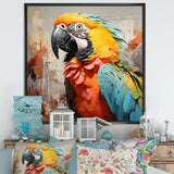 Yellow Parrot Tropical Tempest - Parrot Canvas Wall Art