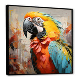 Yellow Parrot Tropical Tempest - Parrot Canvas Wall Art