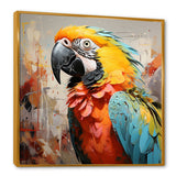 Yellow Parrot Tropical Tempest - Parrot Canvas Wall Art