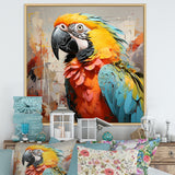 Yellow Parrot Tropical Tempest - Parrot Canvas Wall Art
