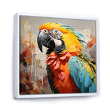 Yellow Parrot Tropical Tempest - Parrot Canvas Wall Art