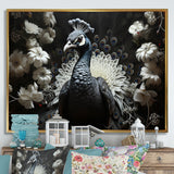 Mystical Peacock Gaze - Peacock Wall Art Prints