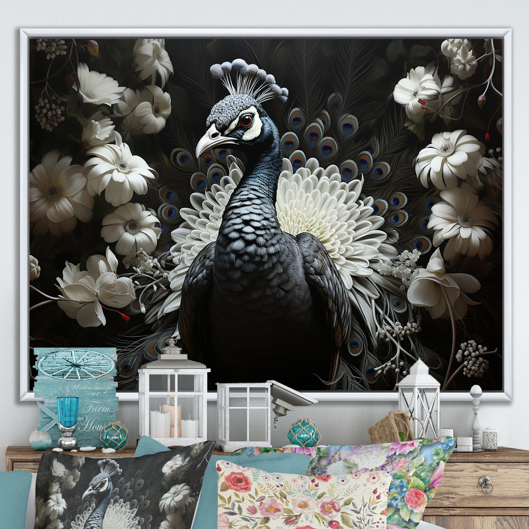 Mystical Peacock Gaze - Peacock Wall Art Prints