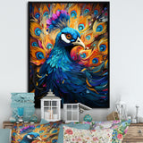 Peacocks Royal Plumage - Peacock Framed Canvas Art