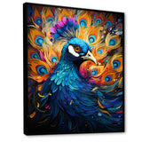 Peacocks Royal Plumage - Peacock Framed Canvas Art