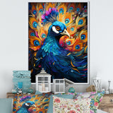 Peacocks Royal Plumage - Peacock Framed Canvas Art