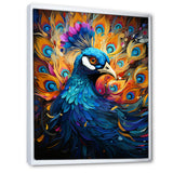 Peacocks Royal Plumage - Peacock Framed Canvas Art