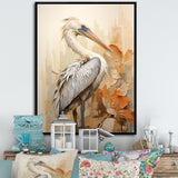 Pelican S Tranquil Perch - Pelican Canvas Wall Art
