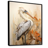 Pelican S Tranquil Perch - Pelican Canvas Wall Art