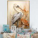 Pelican S Tranquil Perch - Pelican Canvas Wall Art