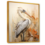 Pelican S Tranquil Perch - Pelican Canvas Wall Art
