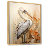 Pelican S Tranquil Perch - Pelican Canvas Wall Art