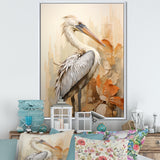 Pelican S Tranquil Perch - Pelican Canvas Wall Art