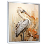 Pelican S Tranquil Perch - Pelican Canvas Wall Art