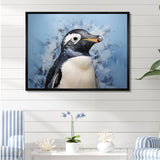 Minimalism Penguin Portrait - Penguin Wall Art Prints