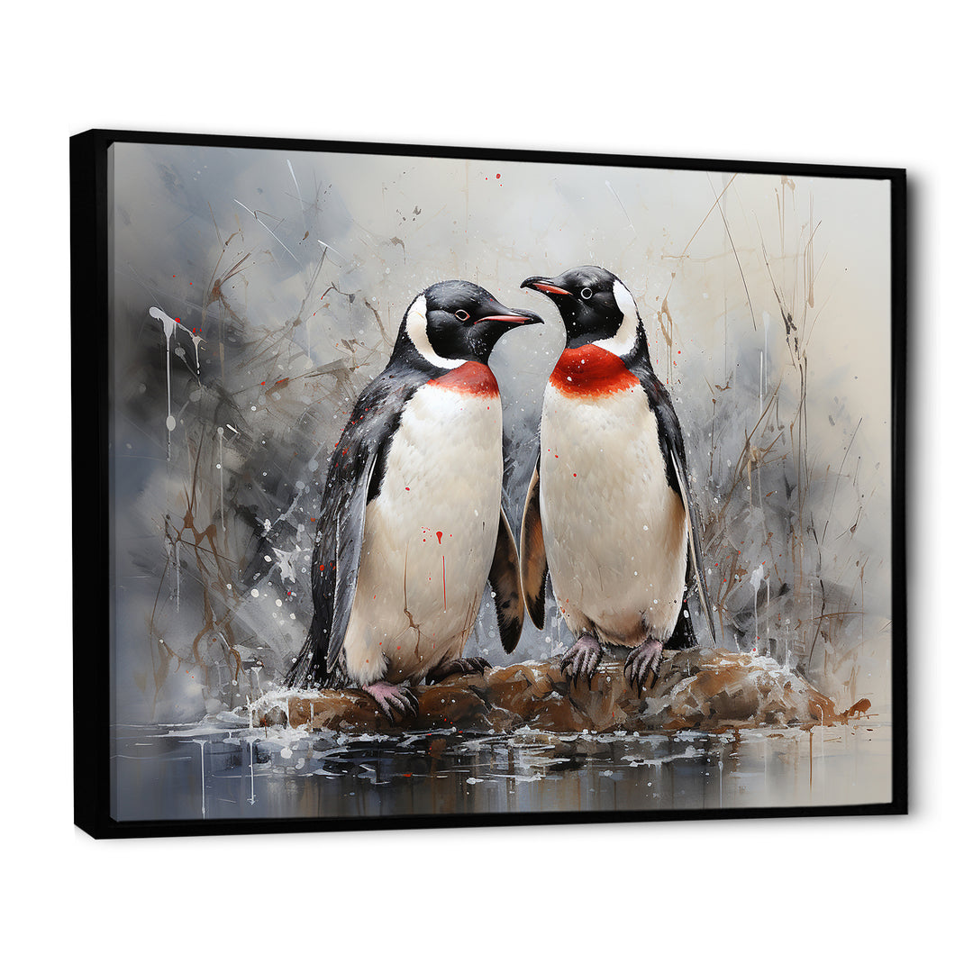 Penguin Dreamscape - Penguin Framed Canvas Art