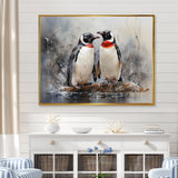 Penguin Dreamscape - Penguin Framed Canvas Art