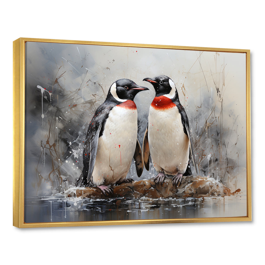 Penguin Dreamscape - Penguin Framed Canvas Art