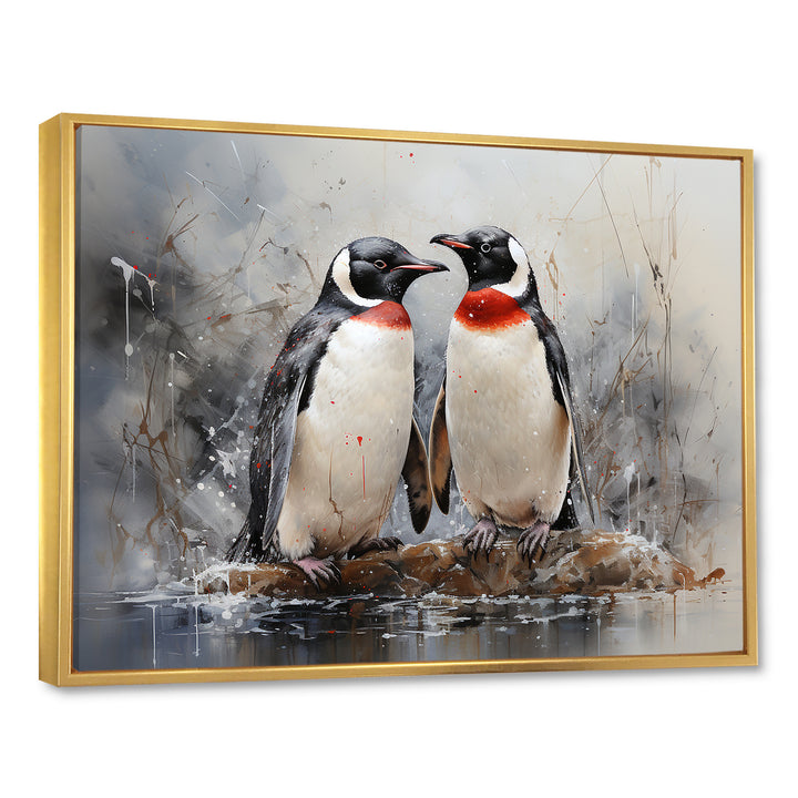 Penguin Dreamscape - Penguin Framed Canvas Art