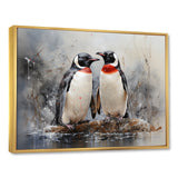 Penguin Dreamscape - Penguin Framed Canvas Art