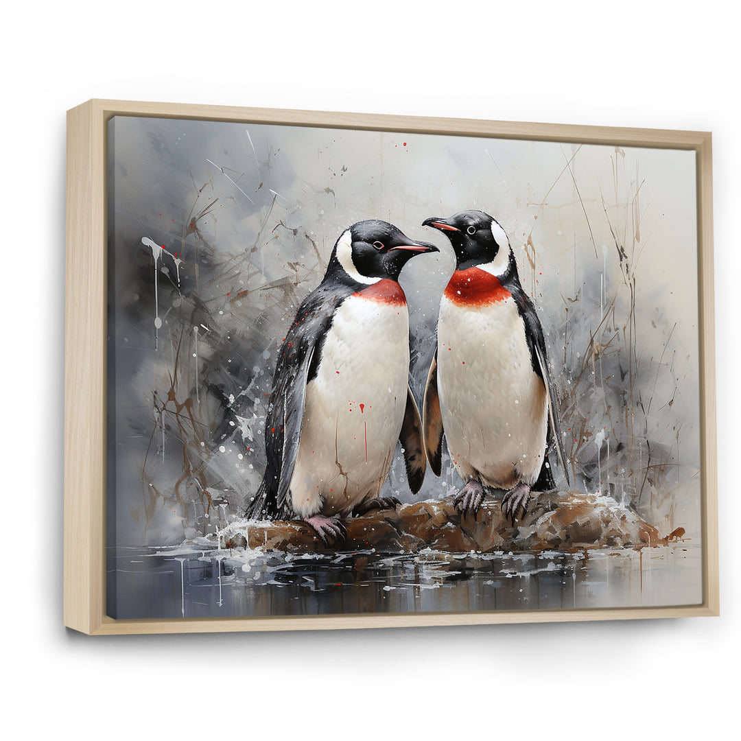 Penguin Dreamscape - Penguin Framed Canvas Art