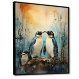 Snowy Penguin Family Wonders - Penguin Home Decor Art