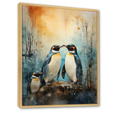 Snowy Penguin Family Wonders - Penguin Home Decor Art
