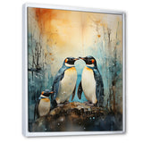 Snowy Penguin Family Wonders - Penguin Home Decor Art
