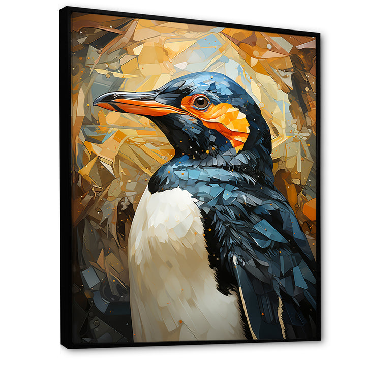 Curious Penguins Snowy Wonders - Penguin Living Room Wall Art