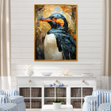 Curious Penguins Snowy Wonders - Penguin Living Room Wall Art