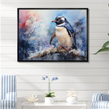 Snowy Penguin Wonders - Penguin Canvas Wall Art