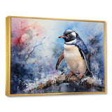 Snowy Penguin Wonders - Penguin Canvas Wall Art