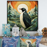 Penguin Forest At Sunset - Penguin Wall Decor