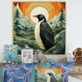 Penguin Forest At Sunset - Penguin Wall Decor