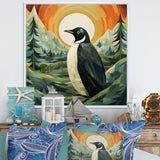 Penguin Forest At Sunset - Penguin Wall Decor