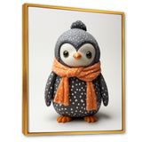 Playful Penguin Toy - Penguin Framed Canvas Art