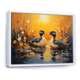 Playful Pond Ducks - Duck Canvas Wall Art