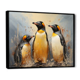 Playful Snow Wonders Penguins - Penguin Canvas Wall Art