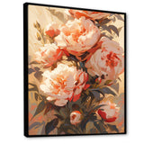 Peony Whisperes Bouquet III - Floral Canvas Wall Art