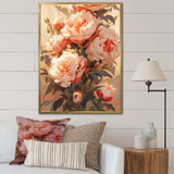 Peony Whisperes Bouquet III - Floral Canvas Wall Art