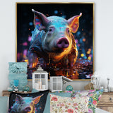 Digital Delight Night Hog - Pig Home Decor Art