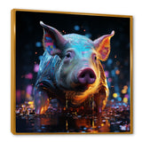 Digital Delight Night Hog - Pig Home Decor Art